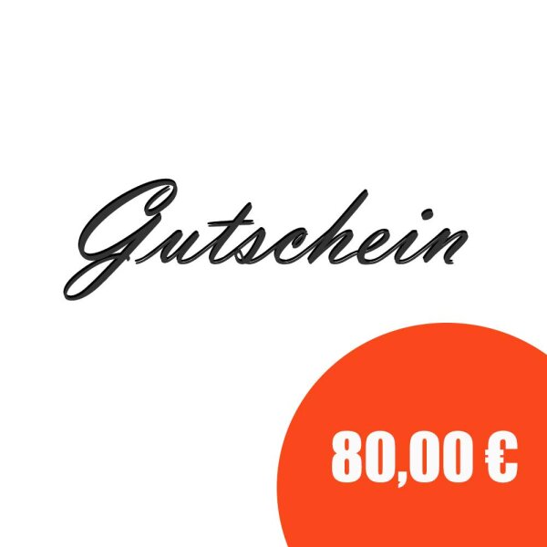 Geschenkgutschein 80,00 &euro;